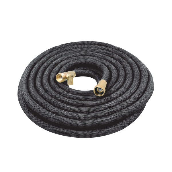 Snow Joe Aqua Joe Lightweight KinkFree Garden Hose W Flow Control Shut Off AJEGH100-BLK